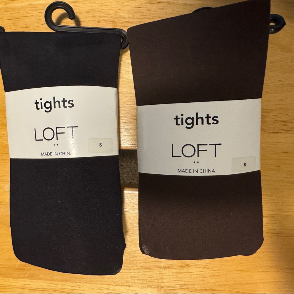Brand New LOFT Black and Brown Tights